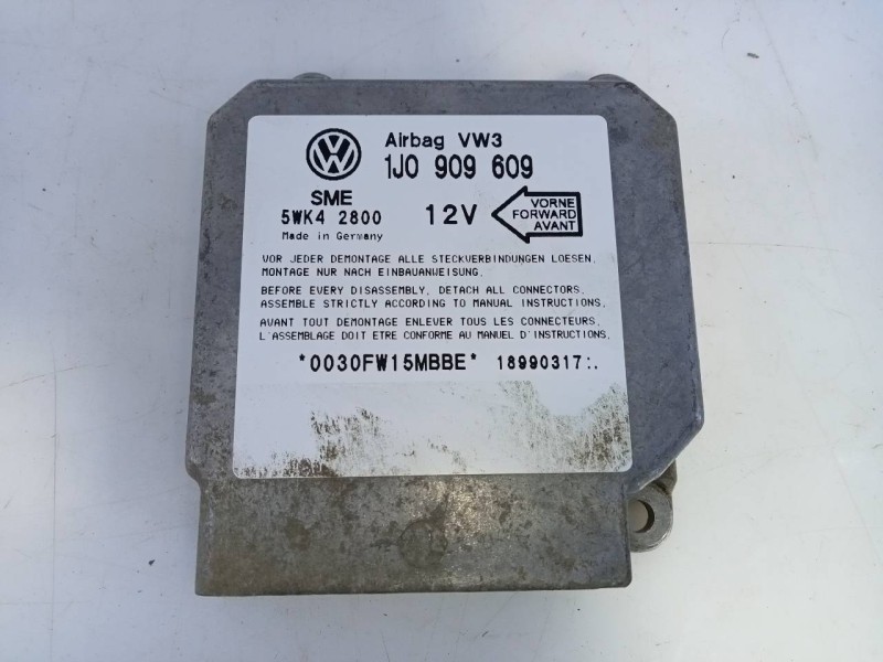 Recambio de centralita airbag para seat toledo (1m2) select referencia OEM IAM 1J0909609  E2-A1-39-7