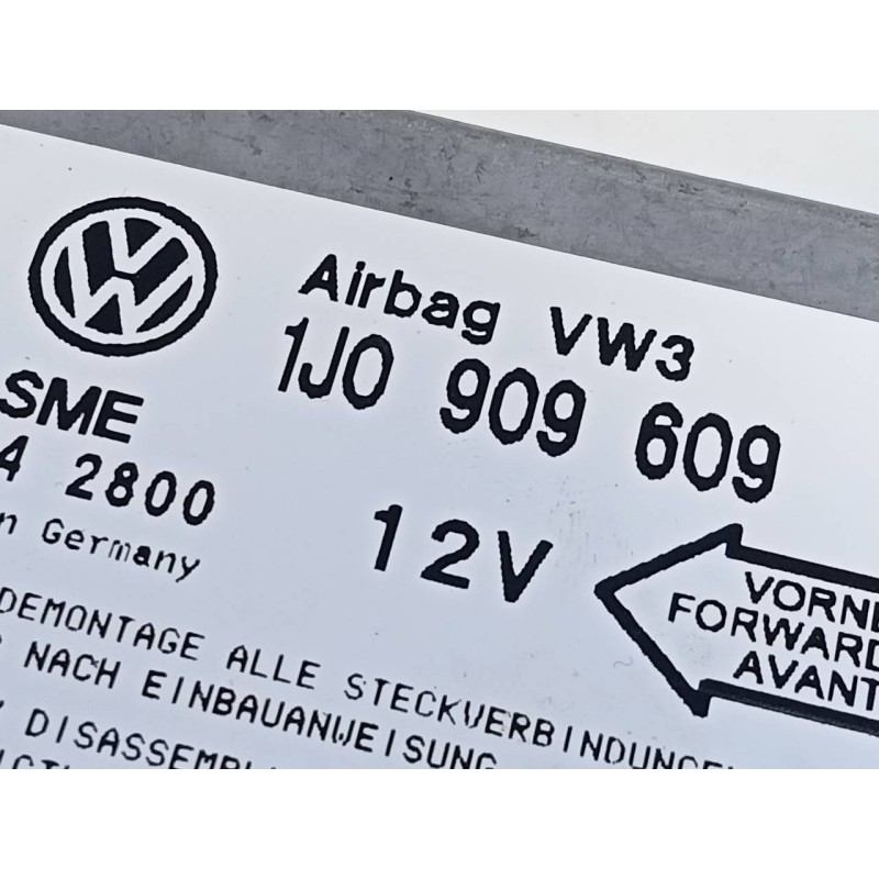 Recambio de centralita airbag para seat toledo (1m2) select referencia OEM IAM 1J0909609  E2-A1-39-7