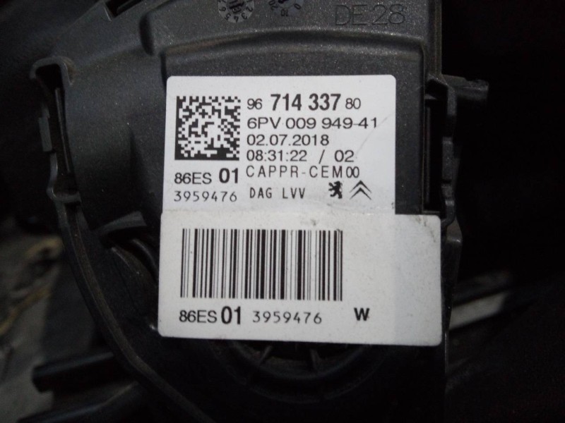 Recambio de pedal acelerador para citroën c3 collection referencia OEM IAM 9671433780  