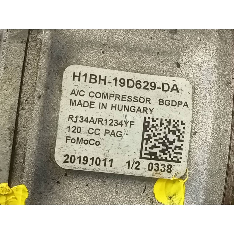 Recambio de compresor aire acondicionado para ford ecosport (cr6) st-line referencia OEM IAM H1BH19D629DA  P3-B2-7-3