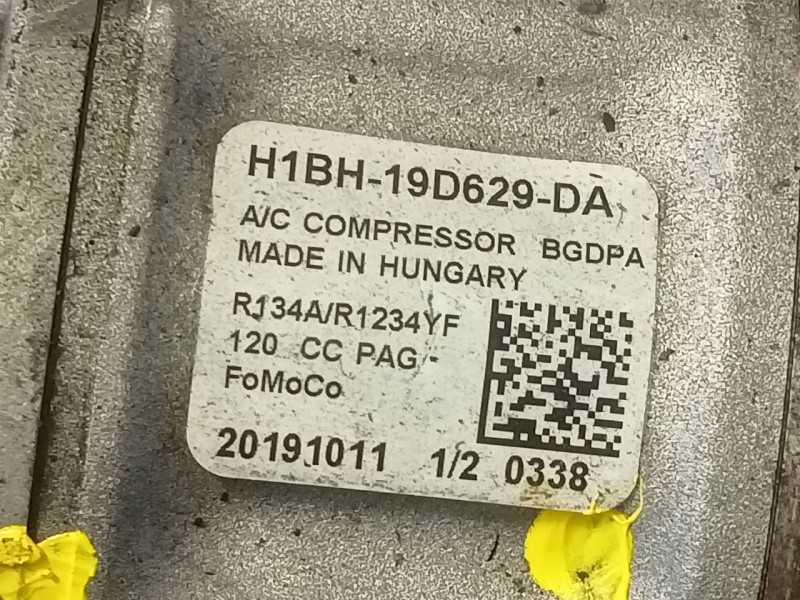 Recambio de compresor aire acondicionado para ford ecosport (cr6) st-line referencia OEM IAM H1BH19D629DA  P3-B2-7-3