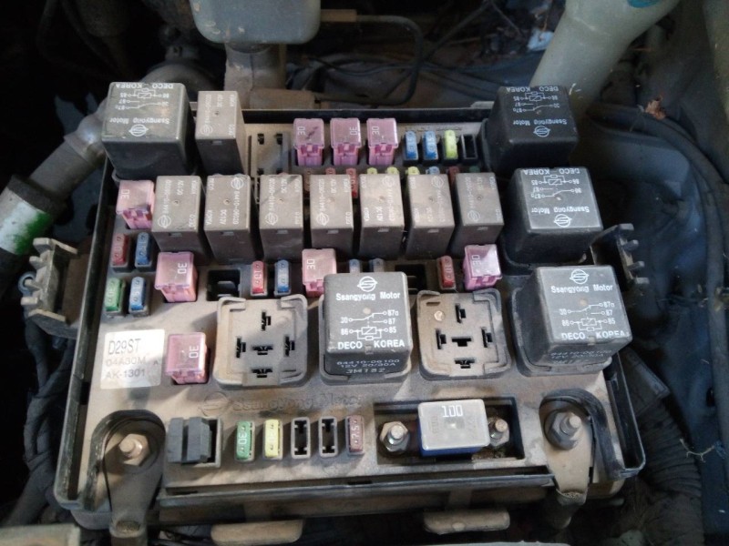 Recambio de caja reles / fusibles para ssangyong rexton 2.9 td gls referencia OEM IAM D29ST 04A30M 