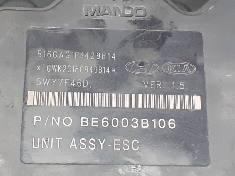 Recambio de abs para hyundai ix35 comfort 2wd referencia OEM IAM 589202Y350 BH6013I001 P3-A8-9-1