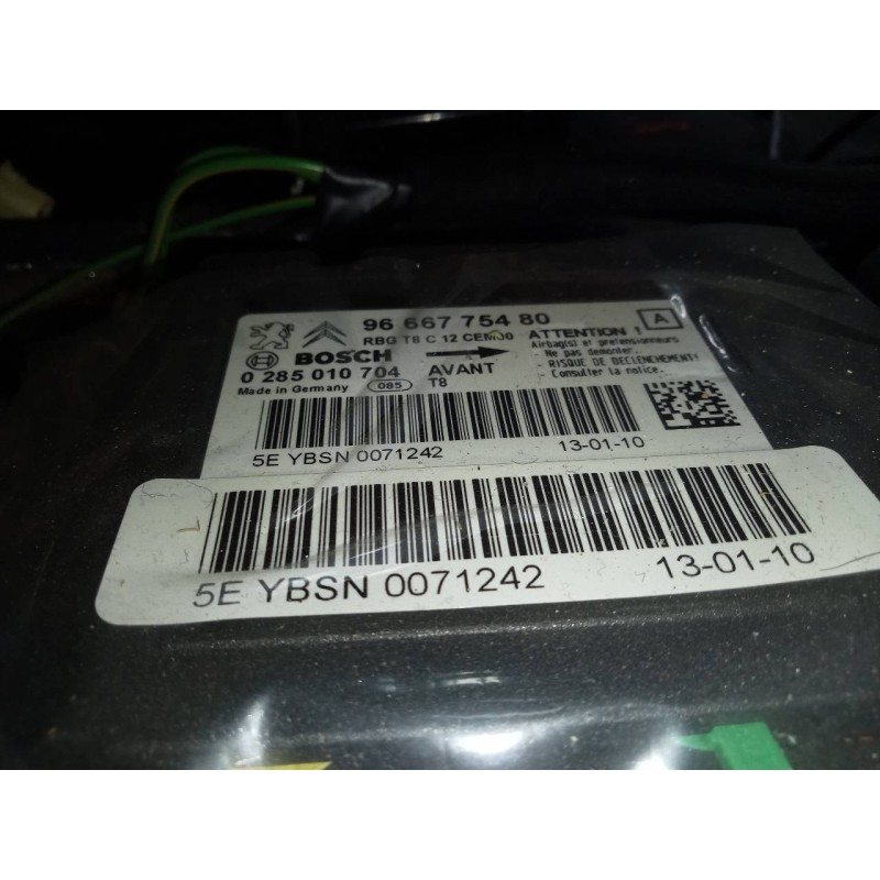 Recambio de centralita airbag para peugeot 5008 referencia OEM IAM 9666775480  