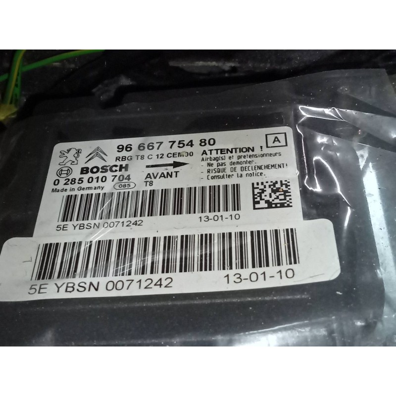 Recambio de centralita airbag para peugeot 5008 referencia OEM IAM 9666775480  
