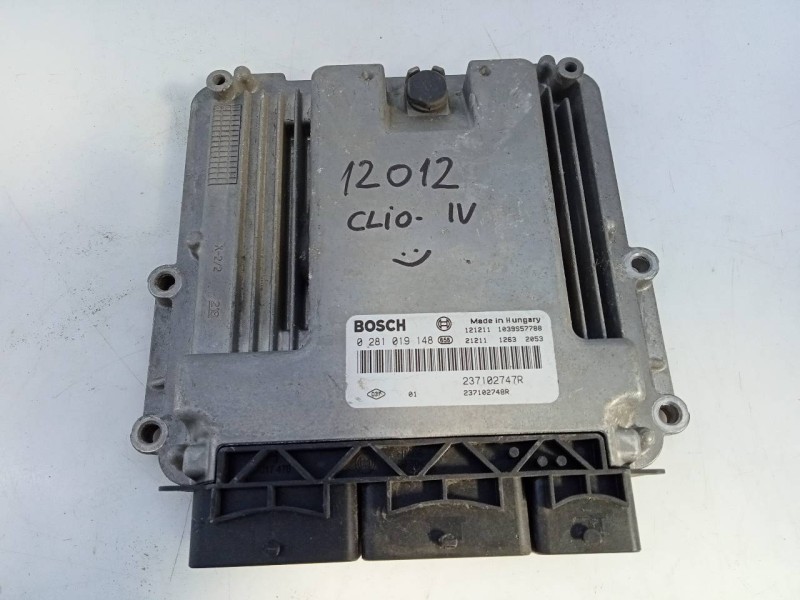Recambio de centralita motor uce para renault clio iv dynamique referencia OEM IAM 237102747R 0281019148 E1-A1-40-1