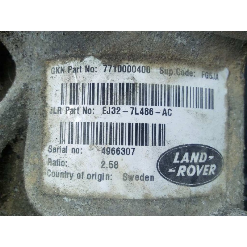 Recambio de diferencial trasero para land rover evoque pure referencia OEM IAM EJ327L486AC 777100004001 P1-B5-40