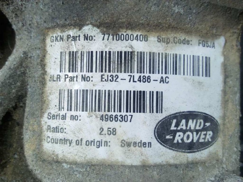 Recambio de diferencial trasero para land rover evoque pure referencia OEM IAM EJ327L486AC 777100004001 P1-B5-40
