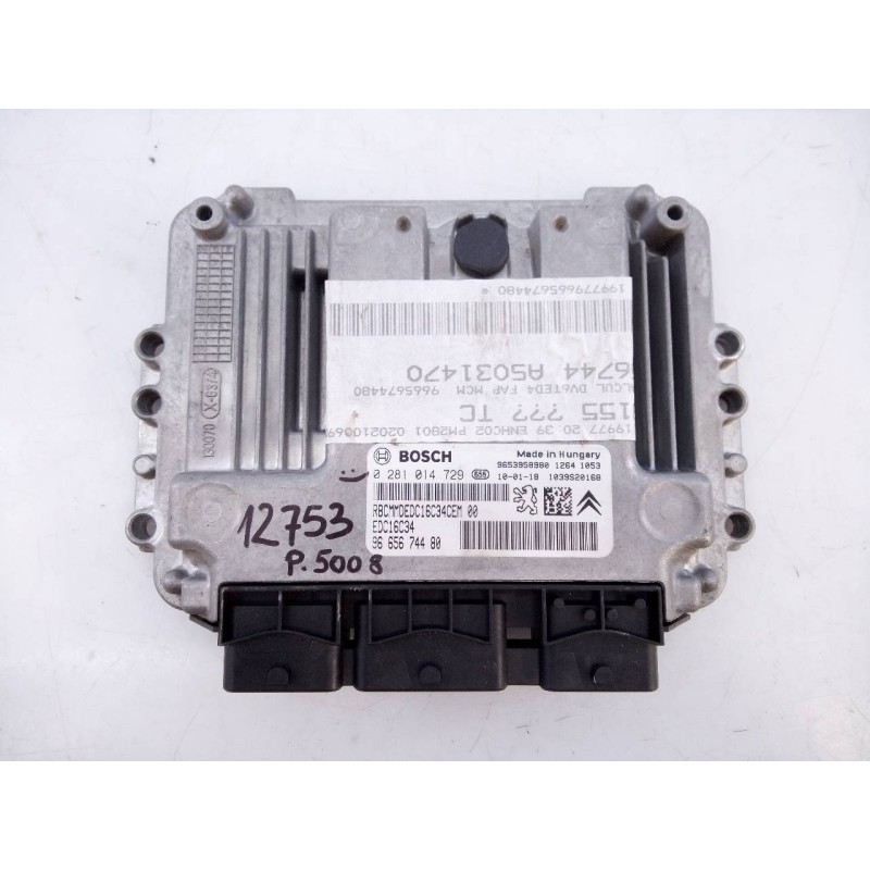 Recambio de centralita motor uce para peugeot 5008 referencia OEM IAM 9665674480 0281014729 E3-B2-36-1