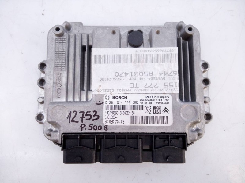 Recambio de centralita motor uce para peugeot 5008 referencia OEM IAM 9665674480 0281014729 E3-B2-36-1