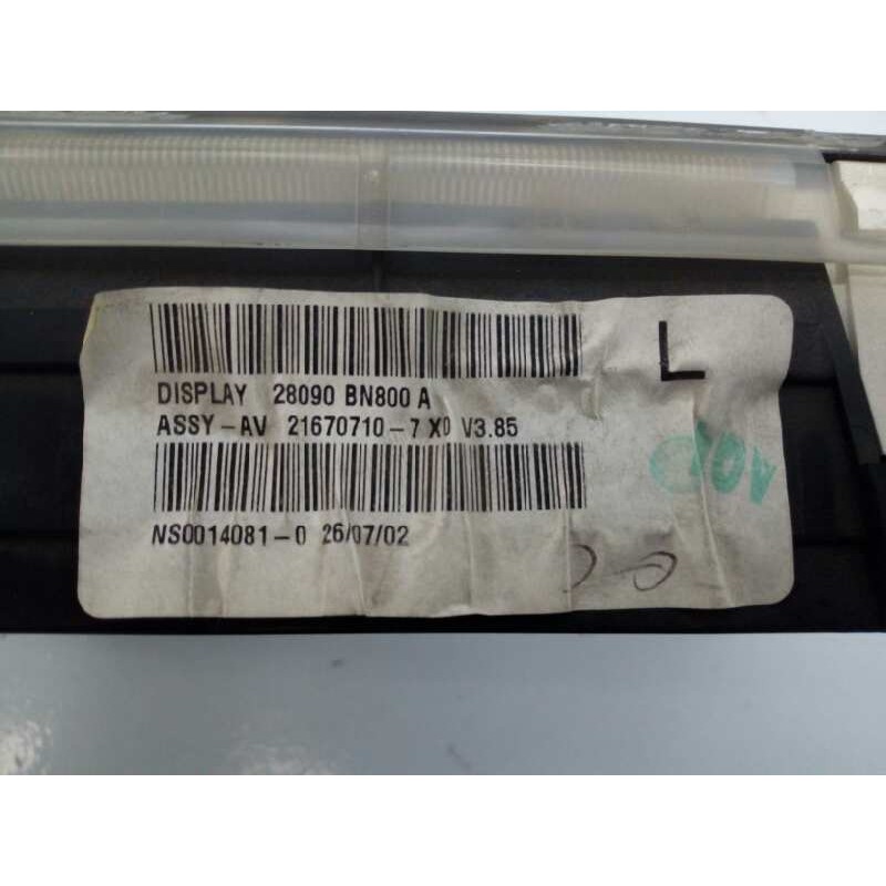 Recambio de pantalla multifuncion para nissan almera (n16/e) acenta referencia OEM IAM   E3-B4-22-2