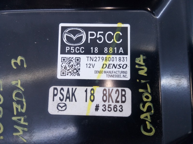 Recambio de centralita motor uce para mazda 3 lim. () evolution referencia OEM IAM 2798001831 P5CC18881A E3-B5-18-3