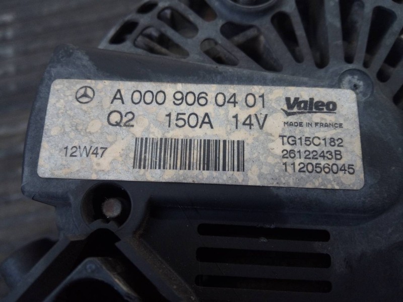 Recambio de alternador para mercedes-benz clase c (w204) lim. c 220 cdi blueefficiency (204.002) referencia OEM IAM A009060401 T