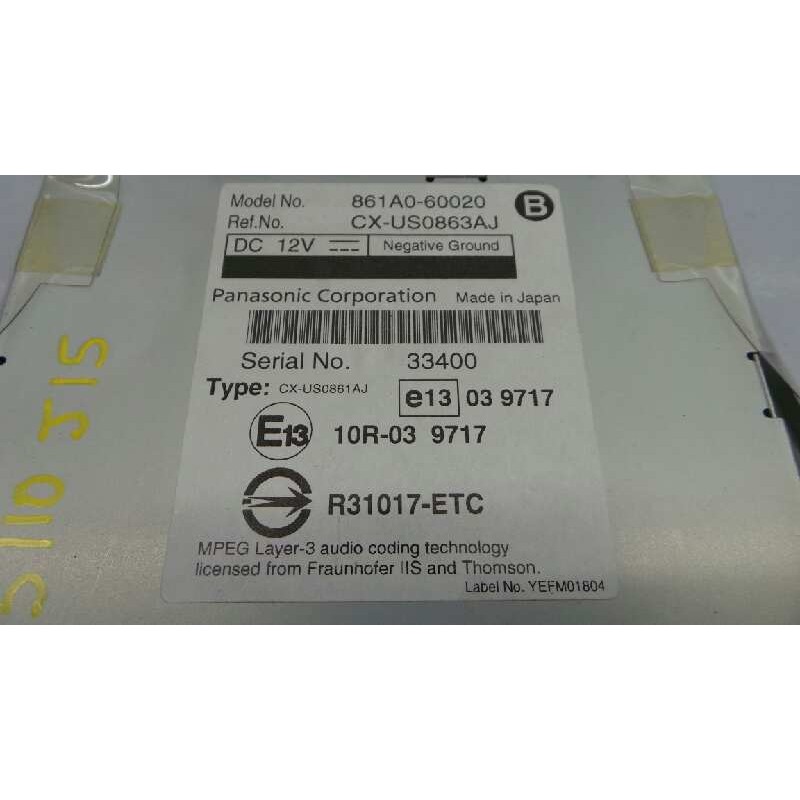 Recambio de modulo electronico para toyota land cruiser (j15) executive referencia OEM IAM 861A060020  E3-B2-3-2