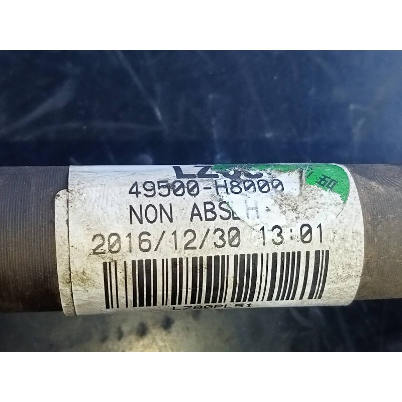 Recambio de transmision delantera izquierda para kia rio (yb) concept referencia OEM IAM 49500H8000  P1-A6-17