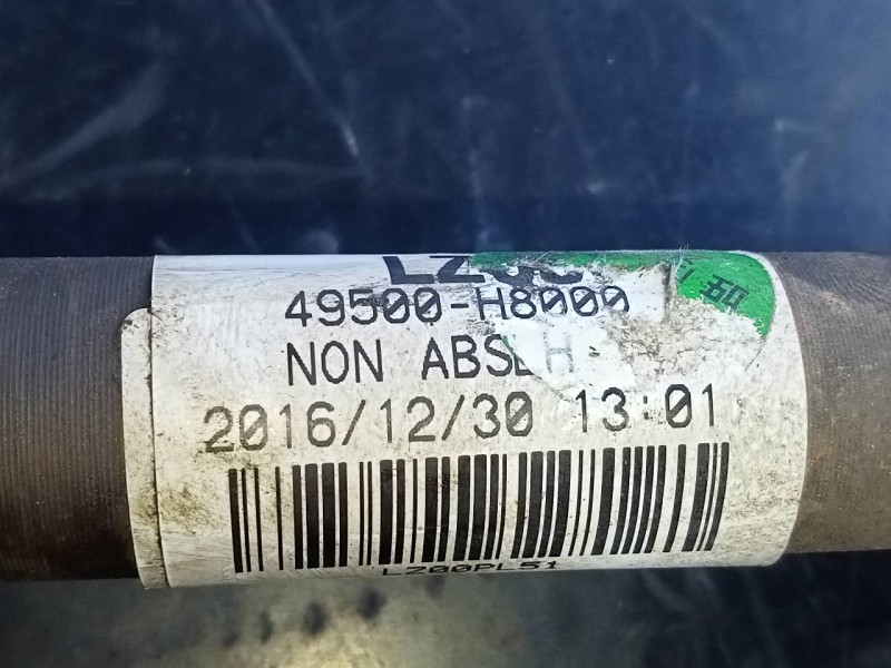 Recambio de transmision delantera izquierda para kia rio (yb) concept referencia OEM IAM 49500H8000  P1-A6-17