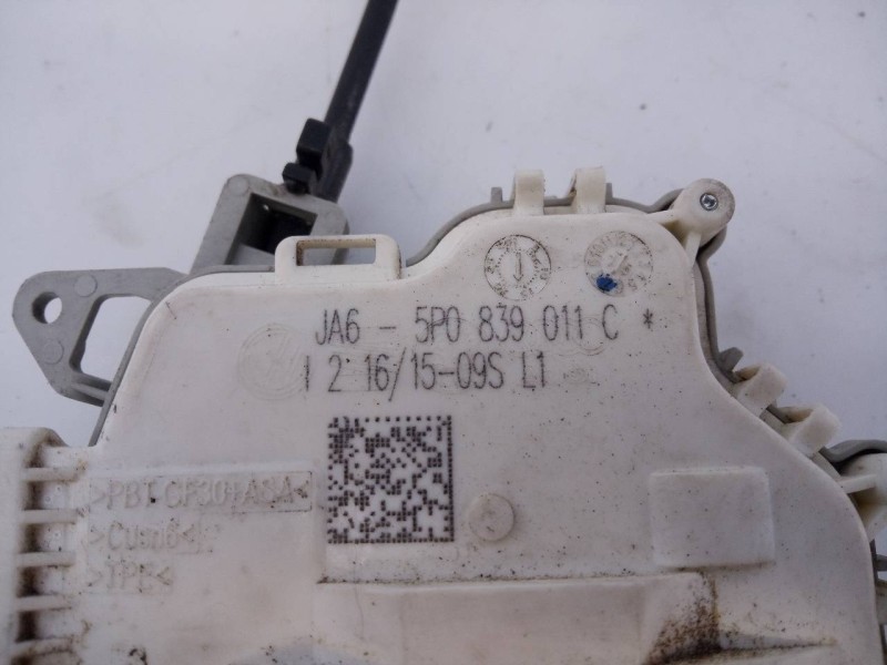 Recambio de cerradura puerta trasera izquierda para seat altea xl (5p5) stylance / style referencia OEM IAM JA65P0839011C  E1-B6