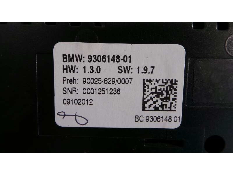 Recambio de mando climatizador para bmw serie 5 lim. (f10) 520d referencia OEM IAM 930614801 90025629 E3-A2-34-3
