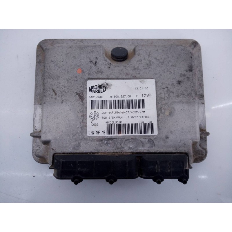 Recambio de centralita motor uce para fiat seicento (187) l.e. michael schumacher wm 2000 referencia OEM IAM 51819338 6160062708