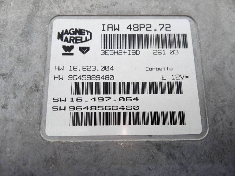 Recambio de centralita motor uce para citroën c3 1.1 audace referencia OEM IAM 9645989480  E3-B2-23-3