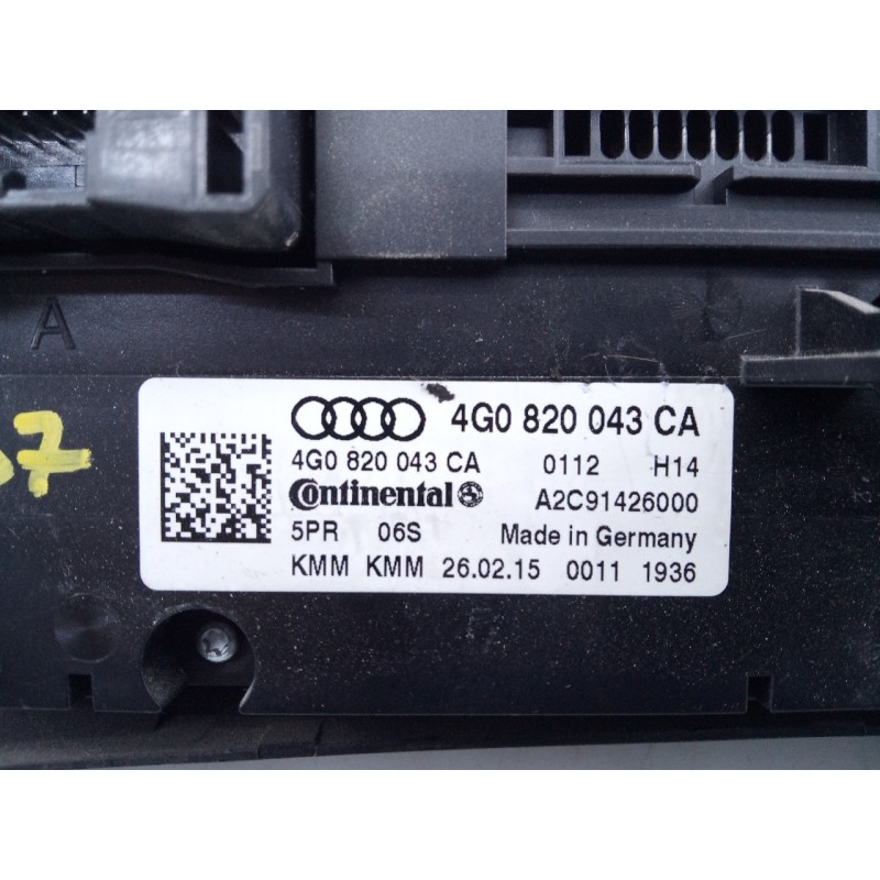 Recambio de mando climatizador para audi a7 sportback (4gf) 3.0 tdi quattro referencia OEM IAM 4G0820043CA  E2-A1-29-2