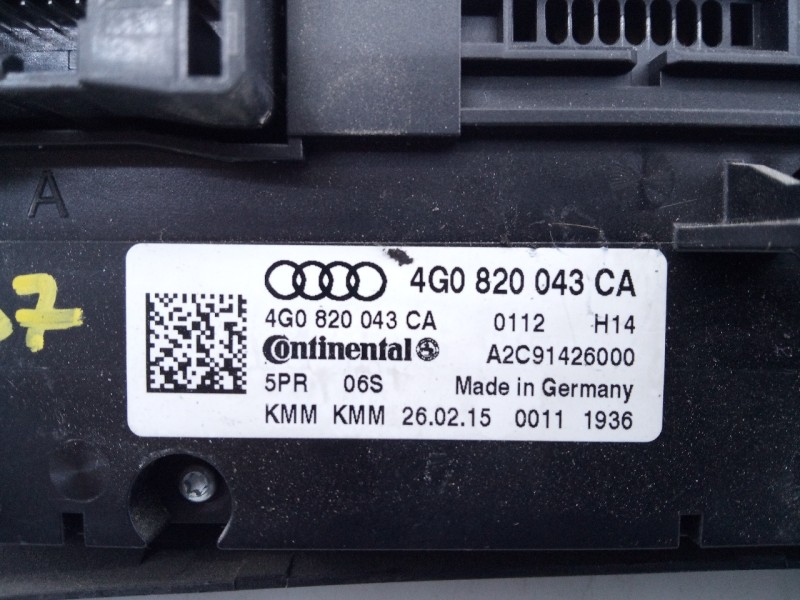 Recambio de mando climatizador para audi a7 sportback (4gf) 3.0 tdi quattro referencia OEM IAM 4G0820043CA  E2-A1-29-2