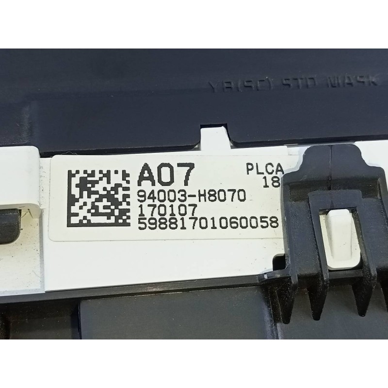 Recambio de cuadro instrumentos para kia rio (yb) concept referencia OEM IAM 94003H8070 170107 E3-A3-24-1
