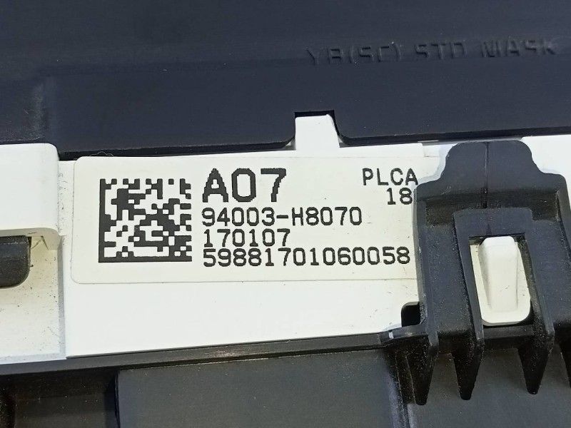 Recambio de cuadro instrumentos para kia rio (yb) concept referencia OEM IAM 94003H8070 170107 E3-A3-24-1