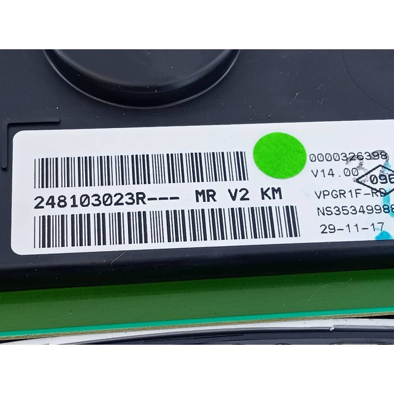 Recambio de cuadro instrumentos para dacia lodgy ambiance referencia OEM IAM 248103023R  E2-A1-43-2