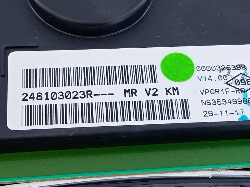 Recambio de cuadro instrumentos para dacia lodgy ambiance referencia OEM IAM 248103023R  E2-A1-43-2