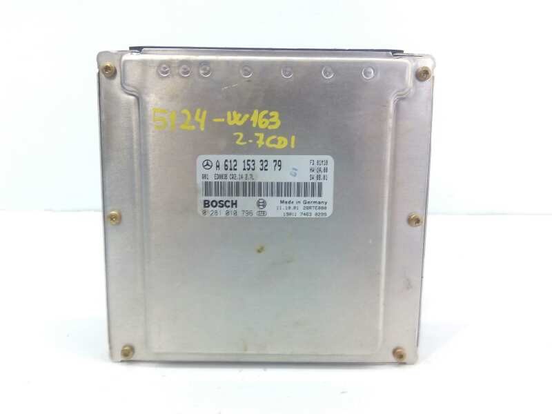 Recambio de centralita motor uce para mercedes-benz clase m (w163) 270 cdi (163.113) referencia OEM IAM A6121533279 0281010796 E