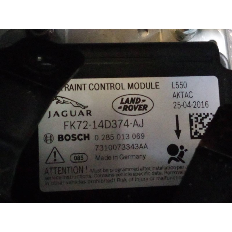 Recambio de kit airbag para land rover discovery sport se referencia OEM IAM FK7214D374AJ 0285013069 