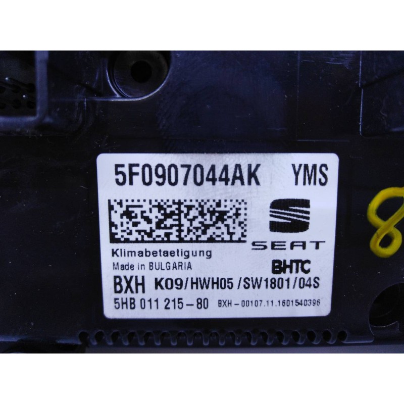 Recambio de mando climatizador para seat ateca (kh7) reference busines referencia OEM IAM 5F0907044AK  E2-A1-24-7