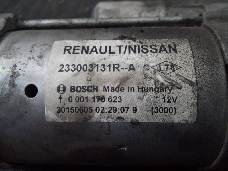 Recambio de motor arranque para nissan x-trail (t32) 360 referencia OEM IAM 233003131R 0001176623 P3-B7-15-3