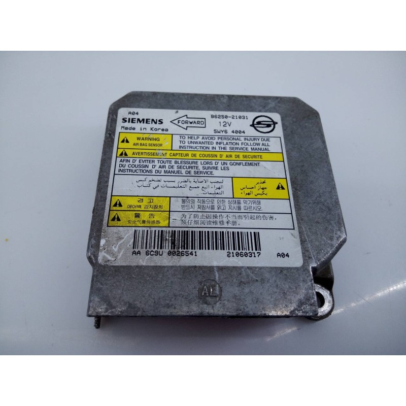 Recambio de centralita airbag para ssangyong rodius xdi referencia OEM IAM 8625021031 5WY64004 E3-A3-35-2