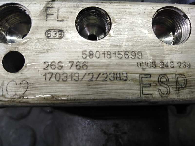 Recambio de abs para iveco daily ka caja cerrada gran espacio 35s... batalla 3950 referencia OEM IAM 0265243239 58014815699 P3-A