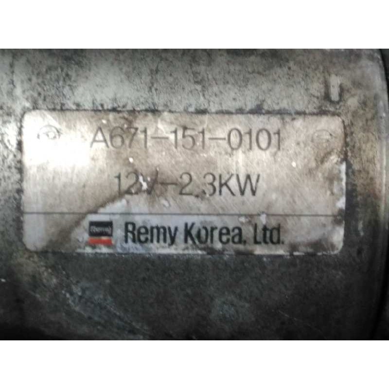 Recambio de motor arranque para ssangyong korando quartz 4x2 referencia OEM IAM A6711510101  P3-A7-18-2