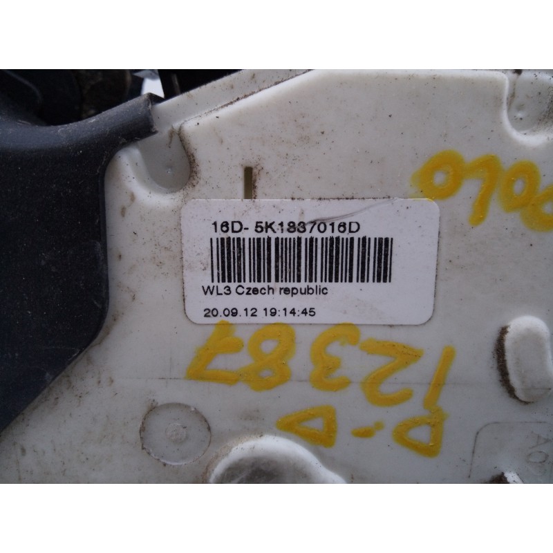 Recambio de cerradura puerta delantera derecha para volkswagen polo (6r1) sport by r-line referencia OEM IAM 5K11837016D  E1-A5-