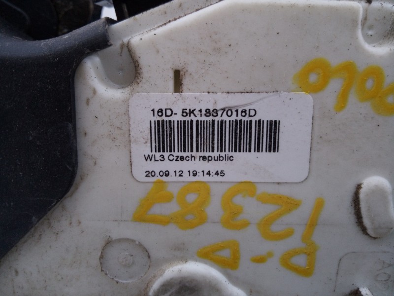 Recambio de cerradura puerta delantera derecha para volkswagen polo (6r1) sport by r-line referencia OEM IAM 5K11837016D  E1-A5-