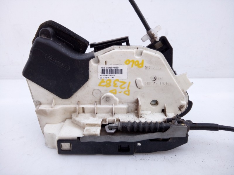 Recambio de cerradura puerta delantera derecha para volkswagen polo (6r1) sport by r-line referencia OEM IAM 5K11837016D  E1-A5-
