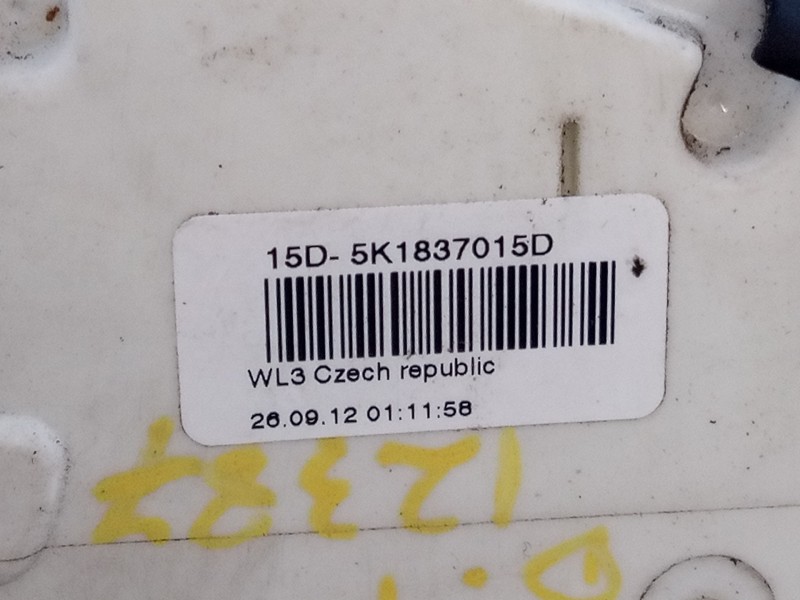 Recambio de cerradura puerta delantera izquierda para volkswagen polo (6r1) sport by r-line referencia OEM IAM 5K1837015D  E1-B6