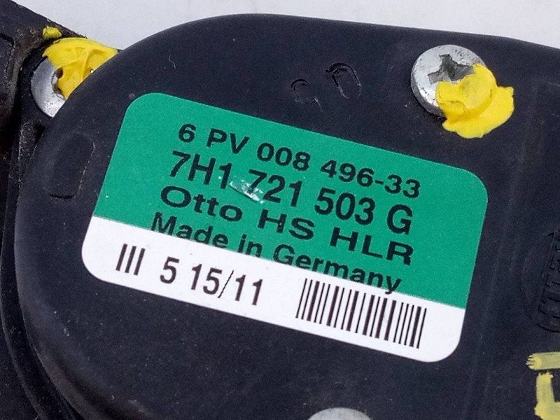 Recambio de pedal acelerador para volkswagen t5 transporter (7e) kasten-mittelhochdach referencia OEM IAM 7H1721503G 6PV00849633