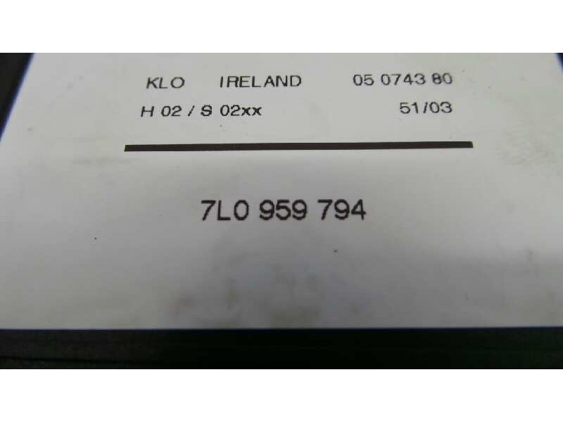 Recambio de motor elevalunas trasero derecho para volkswagen touareg (7l6) tdi r5 +motion referencia OEM IAM 7L0959794  E2-B6-7-