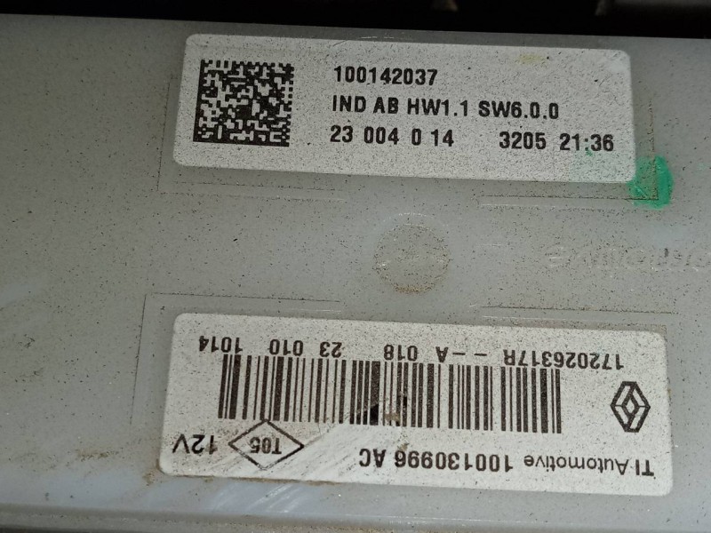 Recambio de aforador para dacia sandero iii referencia OEM IAM 172026317R  