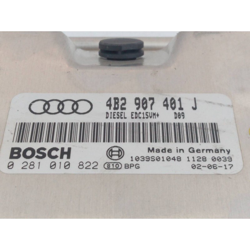 Recambio de centralita motor uce para audi a6 berlina (4b2) 2.5 tdi referencia OEM IAM 4B2907401J 0281010822 E2-A1-14-2