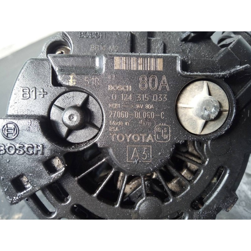 Recambio de alternador para toyota hilux (kun) double cab 4x4 referencia OEM IAM 0124315033 2706001060C P3-B5-13-3