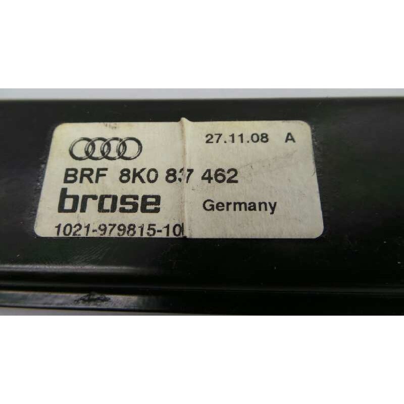 Recambio de elevalunas delantero derecho para audi a4 ber. (b8) básico referencia OEM IAM 8K0837462  E1-B6-10-2