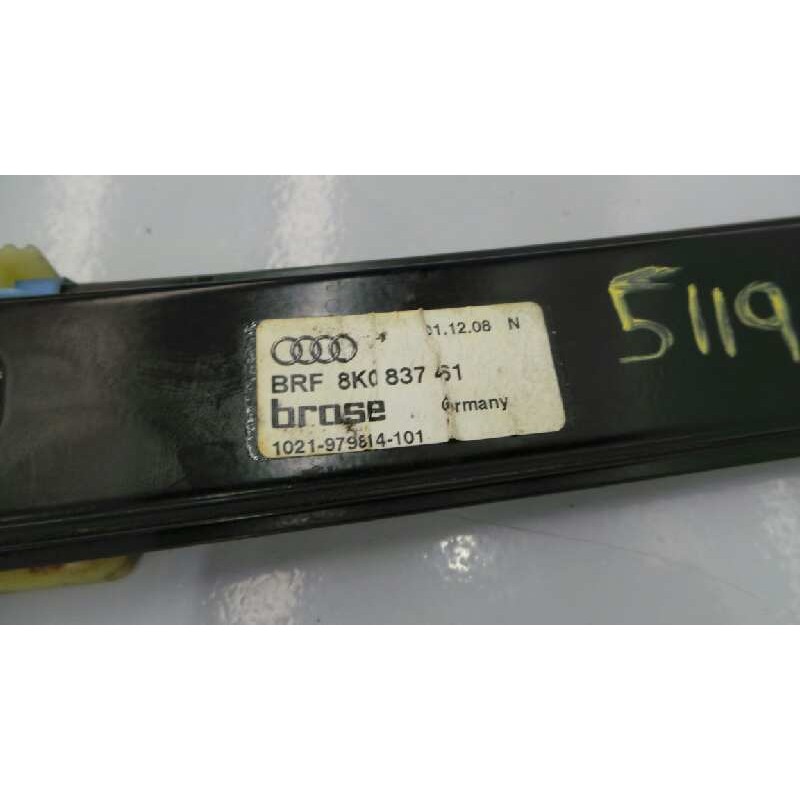 Recambio de elevalunas delantero izquierdo para audi a4 ber. (b8) básico referencia OEM IAM 8K0837461  E1-B6-10-2