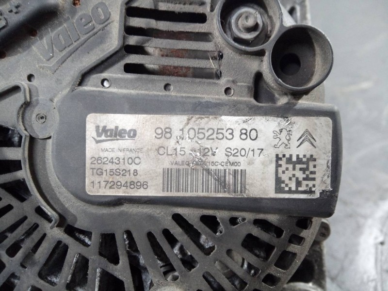 Recambio de alternador para citroën c4 picasso feel referencia OEM IAM 9810525380  P3-A5-23-3