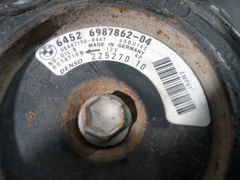 Recambio de compresor aire acondicionado para bmw serie 1 coupe (e82) 118d referencia OEM IAM 6452698786204  P3-A3-13-1